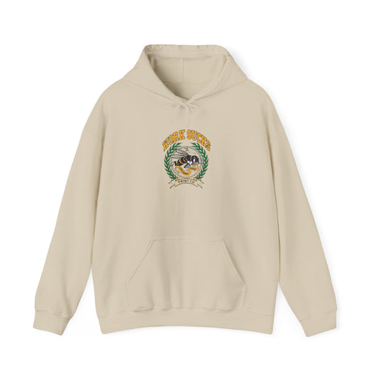 Hoodie — Retro Surf Vibes "Good Times" Crest Graphic