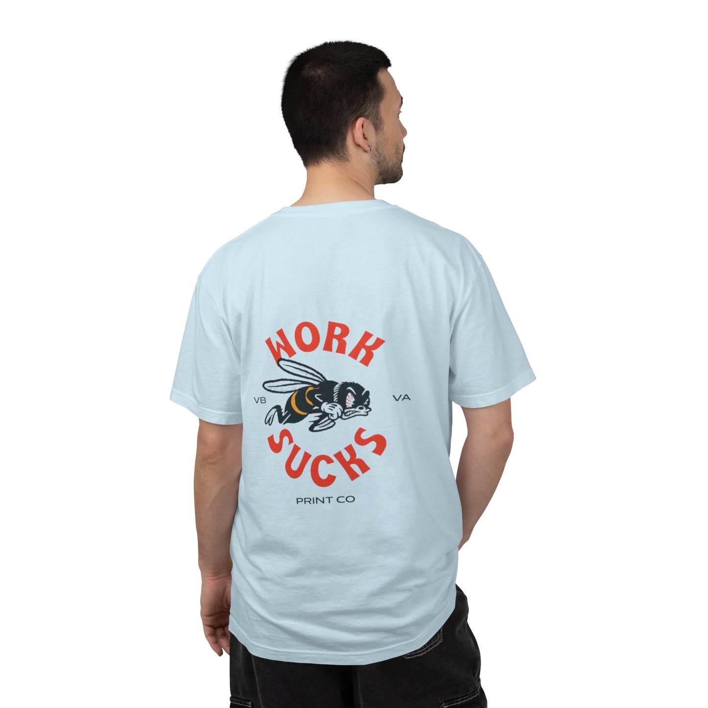 Work Sucks T‑Shirt — Retro Bee Graphic Tee