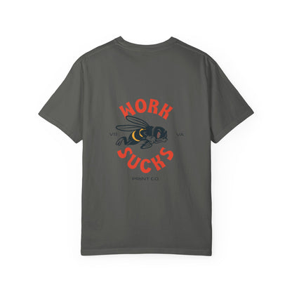 Work Sucks T‑Shirt — Retro Bee Graphic Tee