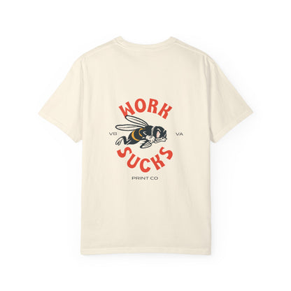 Work Sucks T‑Shirt — Retro Bee Graphic Tee