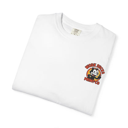 Work Sucks Print Co. T-Shirt — Retro Felix Cartoon Graphic Tee