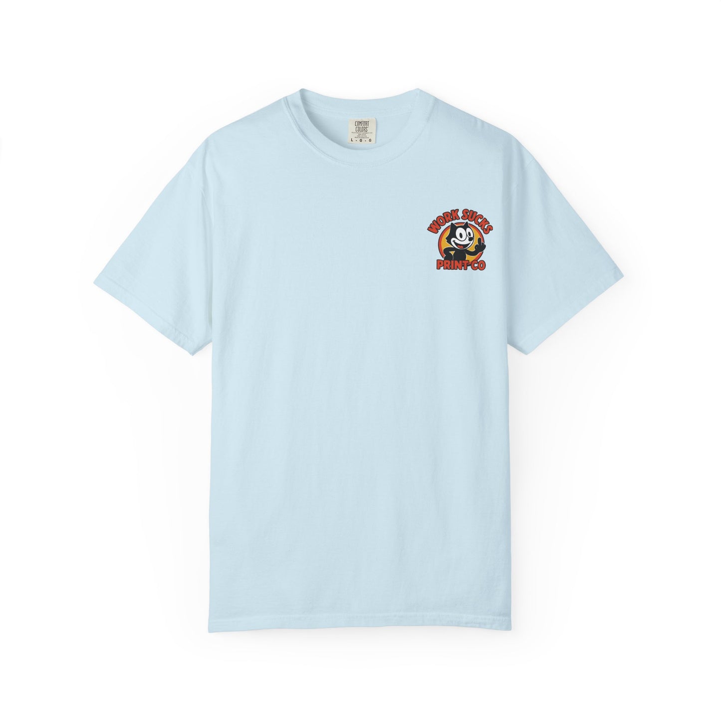 Work Sucks Print Co. T-Shirt — Retro Felix Cartoon Graphic Tee
