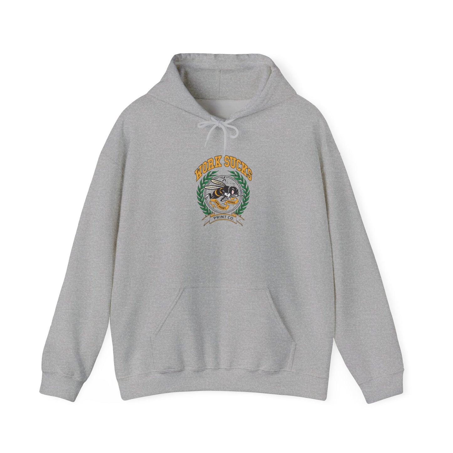 Hoodie — Retro Surf Vibes "Good Times" Crest Graphic