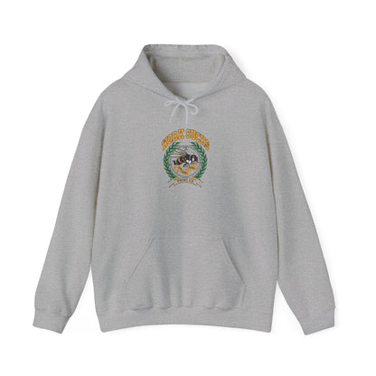 Hoodie — Retro Surf Vibes "Good Times" Crest Graphic