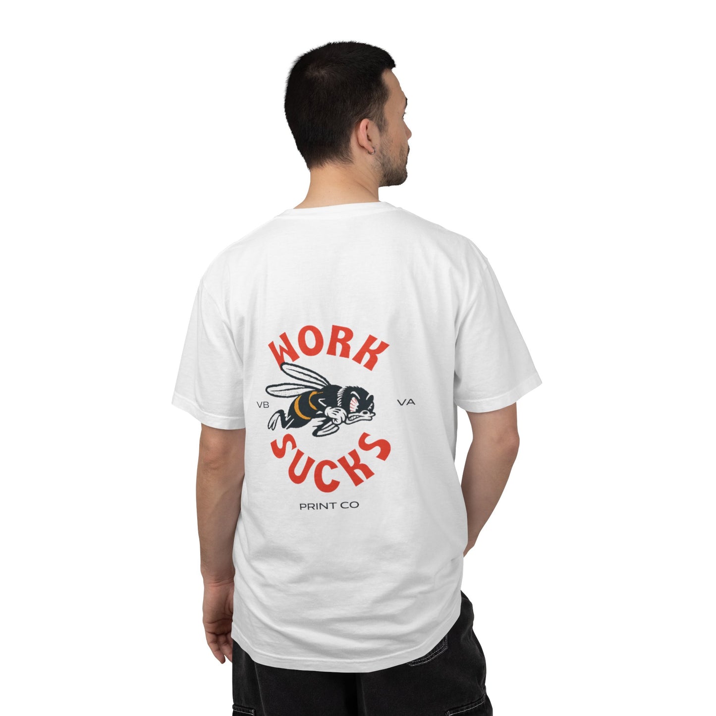 Work Sucks T‑Shirt — Retro Bee Graphic Tee