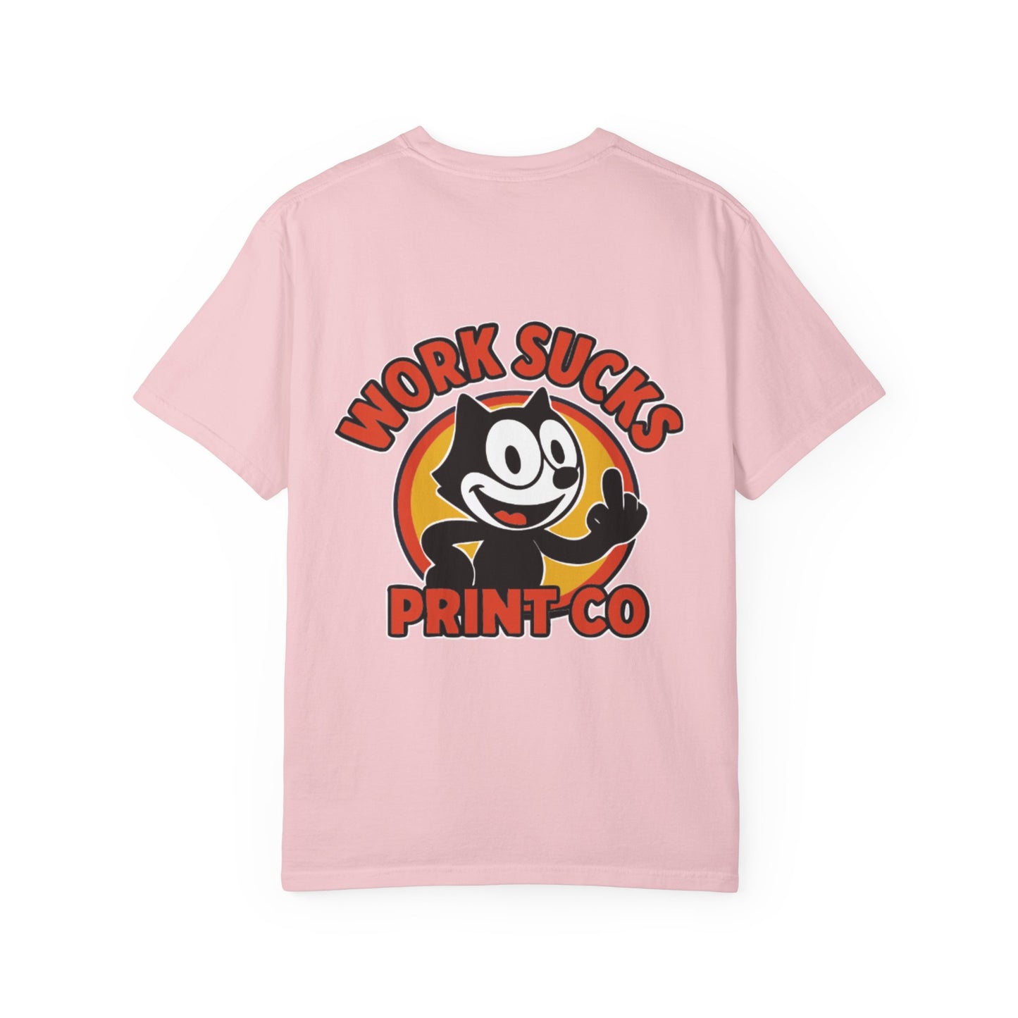 Work Sucks Print Co. T-Shirt — Retro Felix Cartoon Graphic Tee