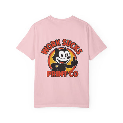 Work Sucks Print Co. T-Shirt — Retro Felix Cartoon Graphic Tee