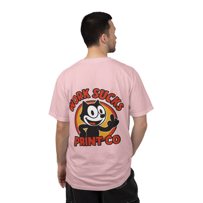 Work Sucks Print Co. T-Shirt — Retro Felix Cartoon Graphic Tee