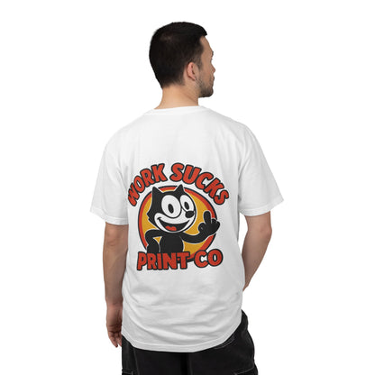 Work Sucks Print Co. T-Shirt — Retro Felix Cartoon Graphic Tee