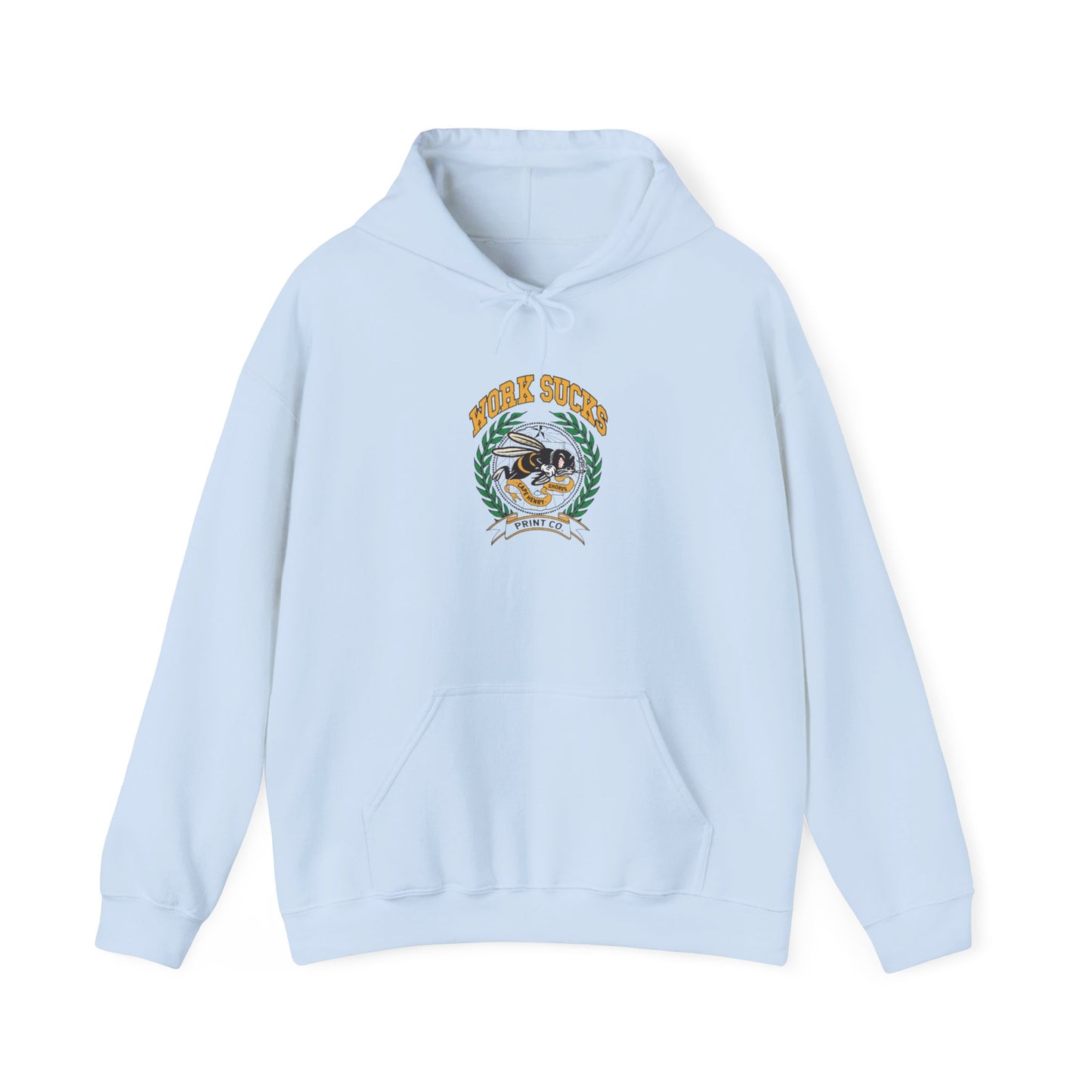 Hoodie — Retro Surf Vibes "Good Times" Crest Graphic