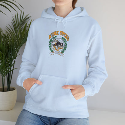 Hoodie — Retro Surf Vibes "Good Times" Crest Graphic