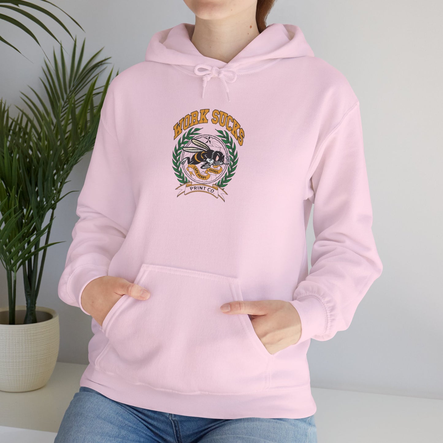 Hoodie — Retro Surf Vibes "Good Times" Crest Graphic