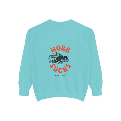 Work Sucks Bee Sweatshirt — Vintage Bee Graphic Crewneck