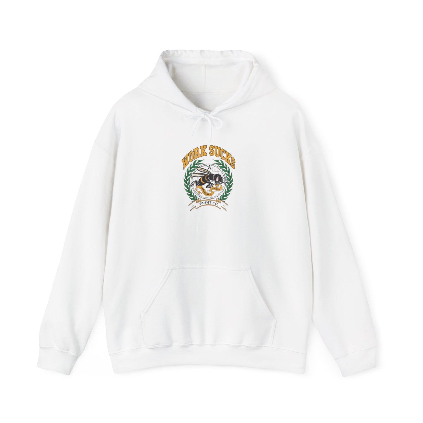 Hoodie — Retro Surf Vibes "Good Times" Crest Graphic