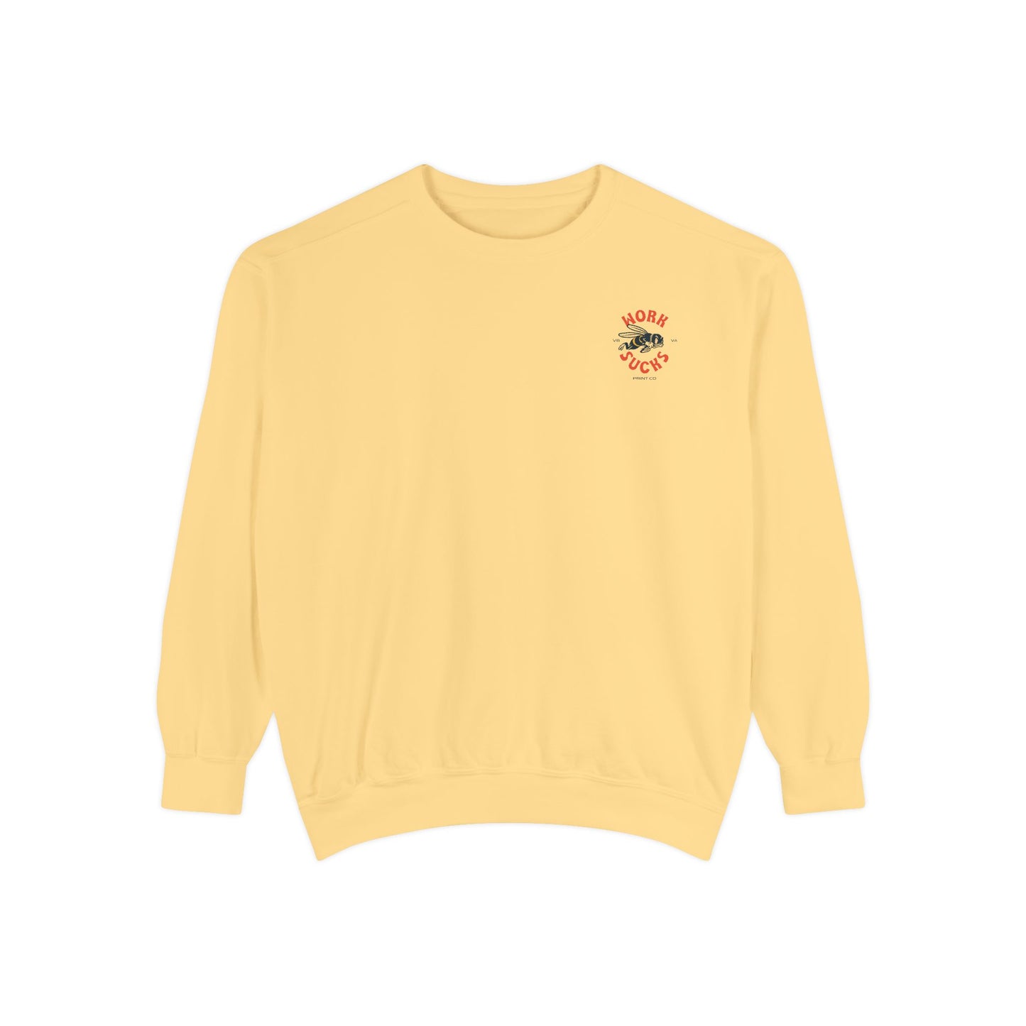 Work Sucks Bee Sweatshirt — Vintage Bee Graphic Crewneck