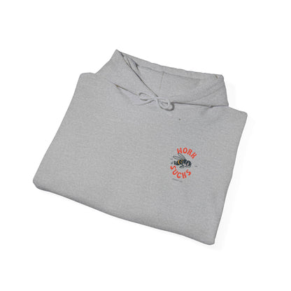 Hoodie — 'Work Sucks' Bee Graphic Pullover
