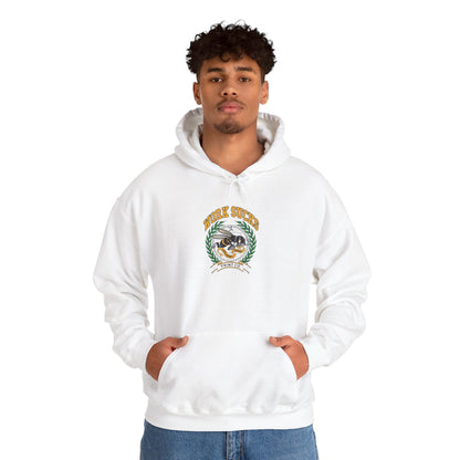 Hoodie — Retro Surf Vibes "Good Times" Crest Graphic