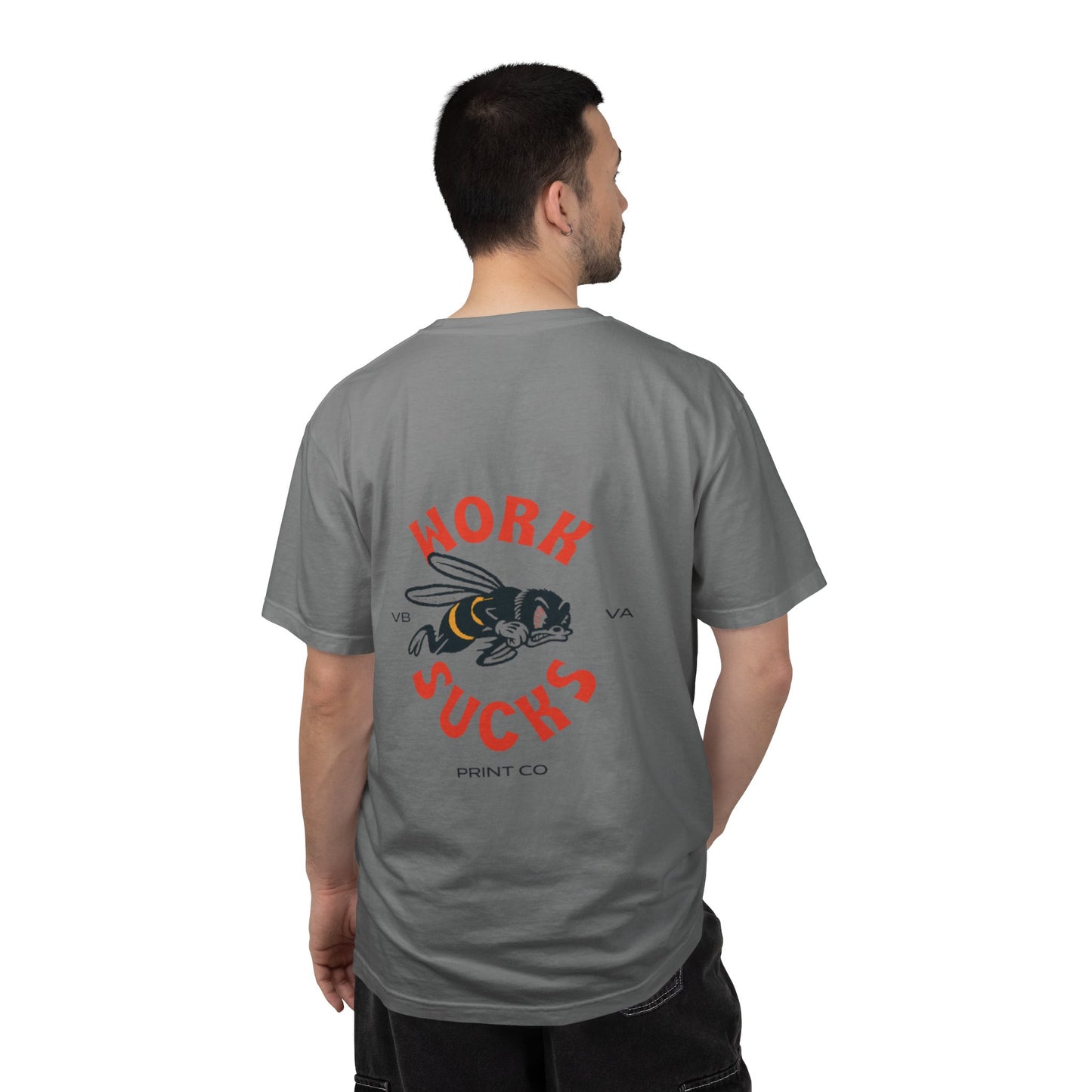Work Sucks T‑Shirt — Retro Bee Graphic Tee